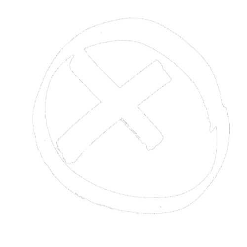 A GIF of a X inside a circle.